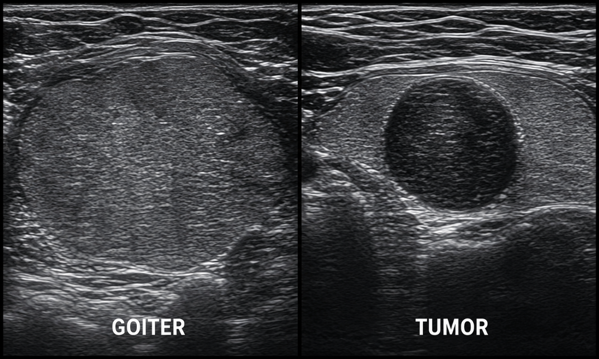 Differentiation Between Goiter vs Tumors