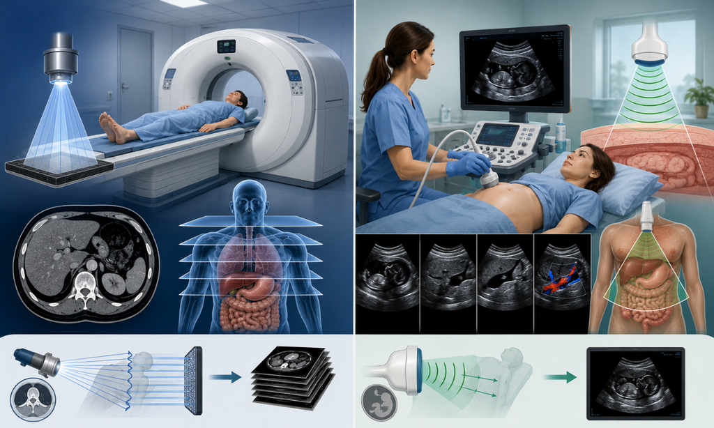 How CT scans and ultrasound tests work