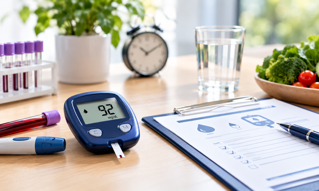 Blood glucose testing after overnight fasting