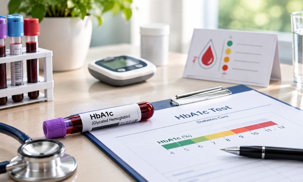 HbA1c blood test for average glucose levels