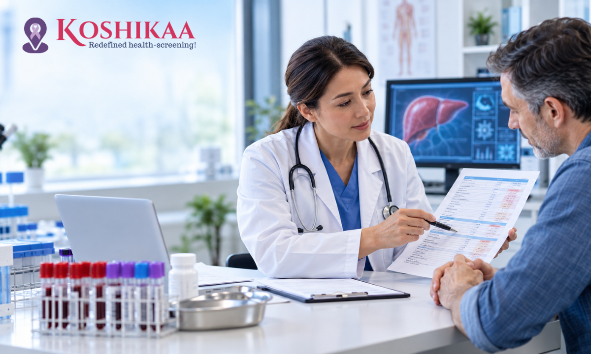Hepatitis B blood test and diagnostic report