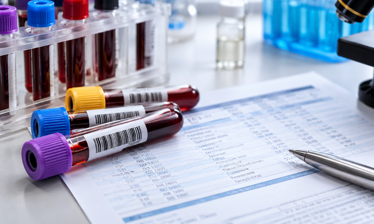 Hepatitis B blood samples and laboratory testing