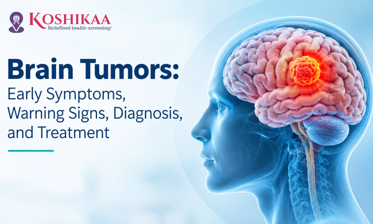Overview of brain tumor symptoms, warning signs, diagnosis, and treatment options.