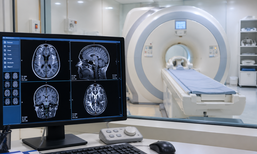 MRI scans for detailed soft-tissue assessment in cancer diagnosis