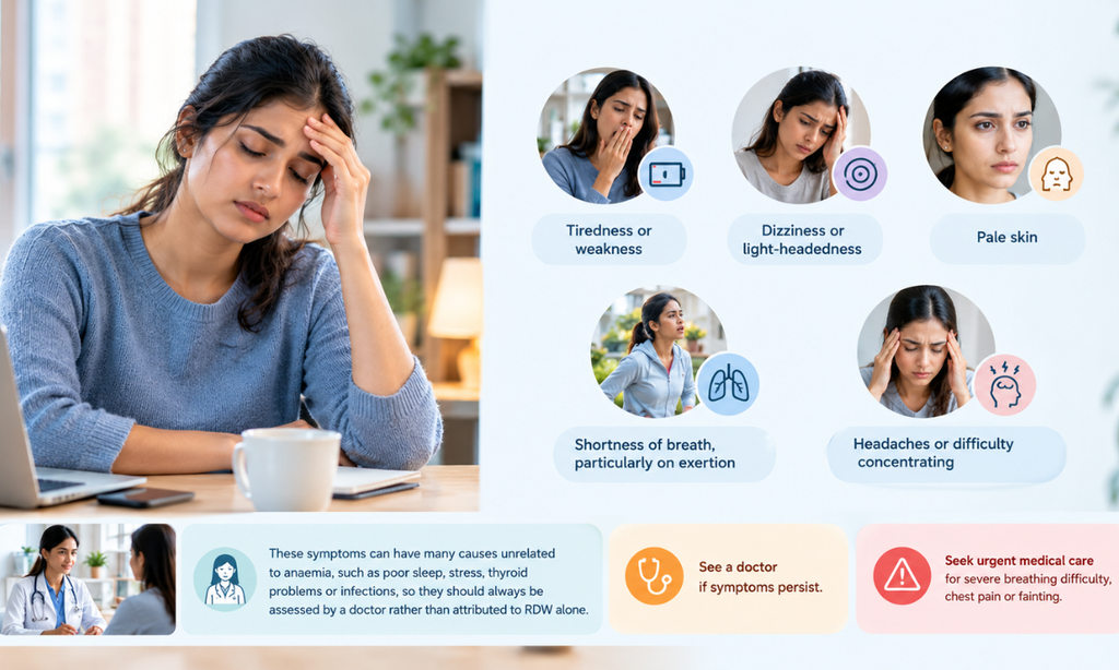 Symptoms of abnormal RDW levels